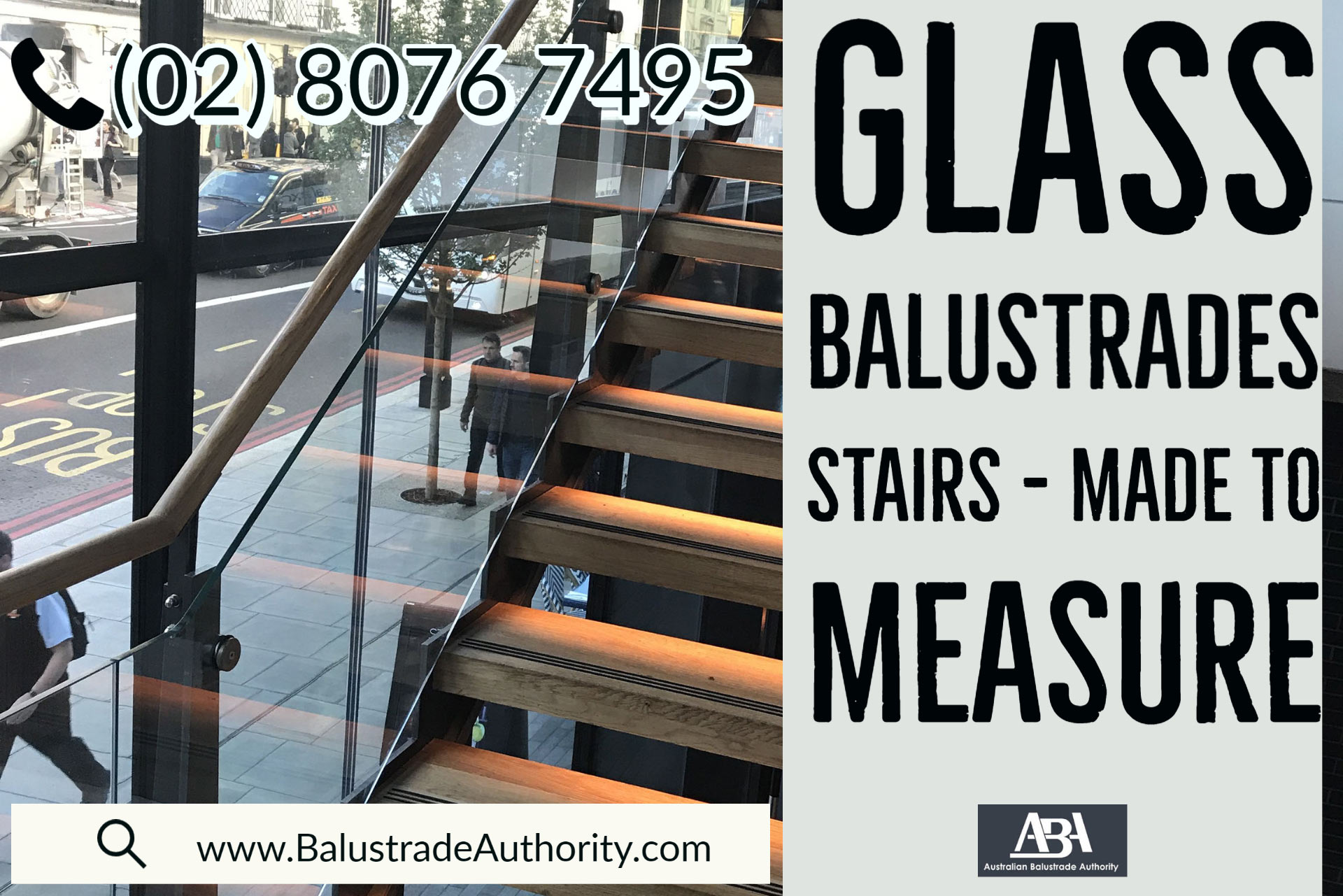balustrade stairs glass North Sydney